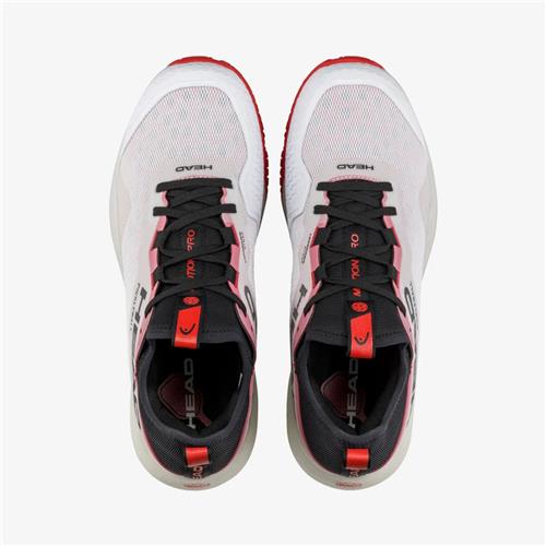 Head Motion Pro Men's Pickleball Shoes (White/Red)