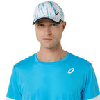 Asics Mens Court Short Sleeve Top (Digital Aqua/Brilliant White)