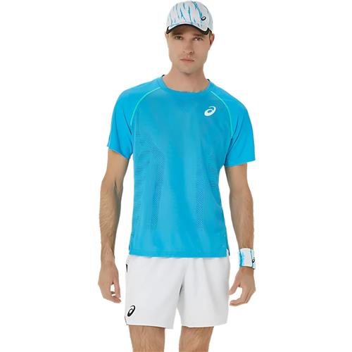 Asics Mens Match Actibreezer Short Sleeve Top (Digital Aqua)