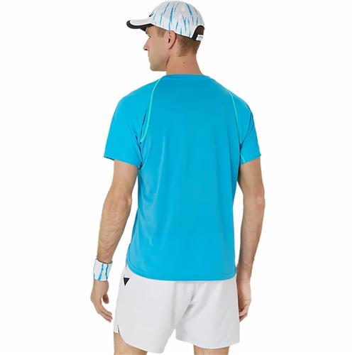 Asics Mens Match Actibreezer Short Sleeve Top (Digital Aqua)