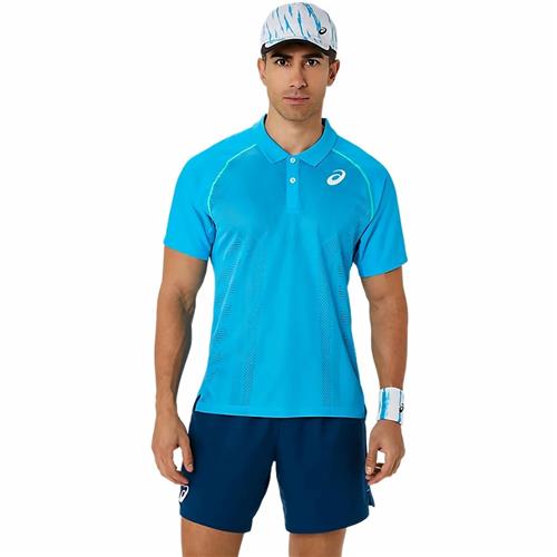 Asics Mens Match Actibreeze Polo Shirt (Digital Aqua)