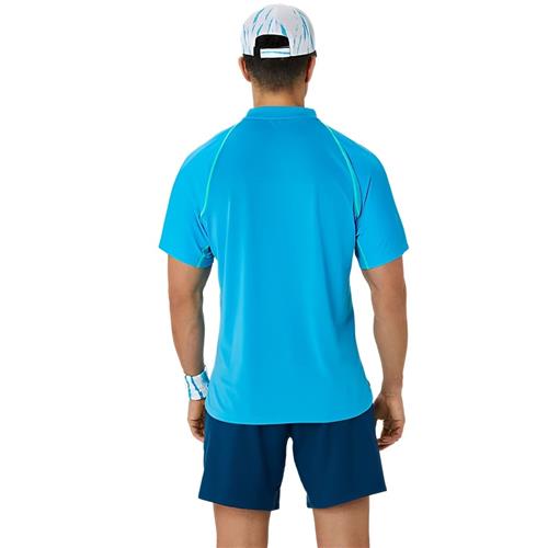Asics Mens Match Actibreeze Polo Shirt (Digital Aqua)