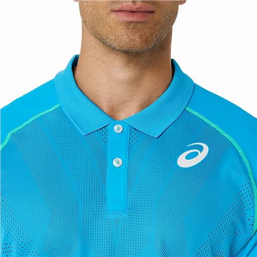 Asics Mens Match Actibreeze Polo Shirt (Digital Aqua)