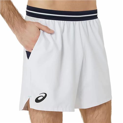 Asics Mens Match 7 inch Short (Brilliant White)