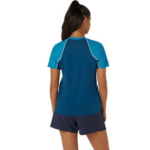 Asics Womens Game Short Sleeve Top (Teal Blue)