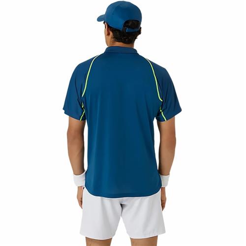 Asics Mens Match Actibreeze Polo Shirt (Mako Blue)