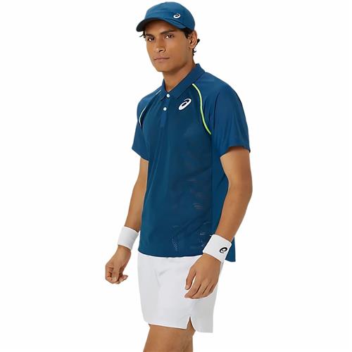 Asics Mens Match Actibreeze Polo Shirt (Mako Blue)