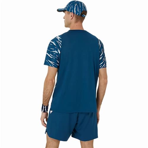 Asics Men's Game Short Sleeve Top (Mako Blue)