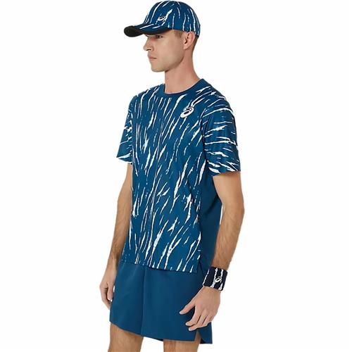 Asics Men's Game Short Sleeve Top (Mako Blue)