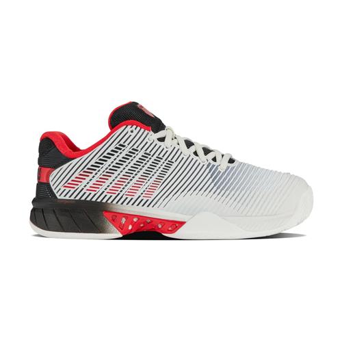 K-Swiss Hypercourt Express 2 AC Men's Tennis Shoes (WHT/LMO/RED)