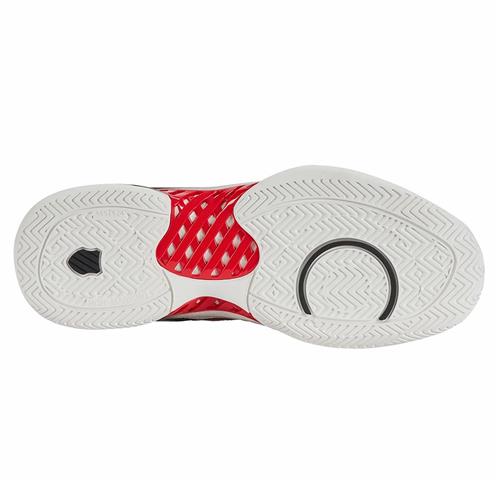 K-Swiss Hypercourt Express Wide (2E) AC Men's Tennis Shoes (Whi/Strlimo/Red)