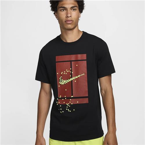 Nike Court Men's Heritage T-Shirt (Black)