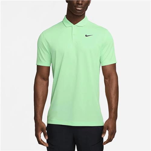 Nike Court Dri-Fit Mens Tennis Solid Polo ( Green)