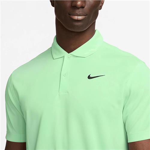 Nike Court Dri-Fit Mens Tennis Solid Polo ( Green)