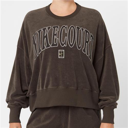 Nike Women's Heritage Fleece Crewneck (Baroque Brown/Velvet Brown)