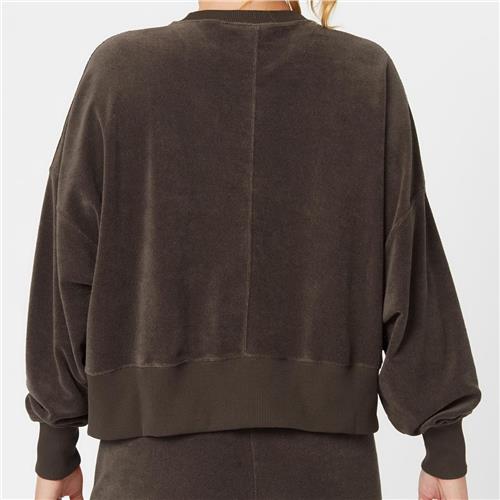 Nike Women's Heritage Fleece Crewneck (Baroque Brown/Velvet Brown)