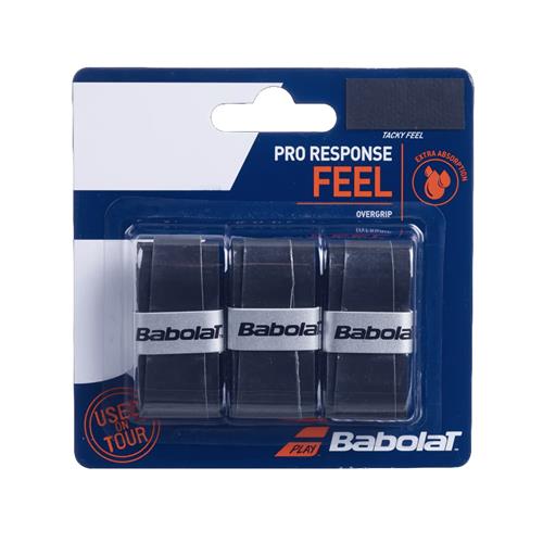 Babolat Pro Response Feel Overgrip 3pk (Black)