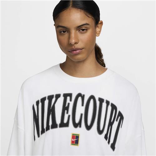 Nike Women's Heritage Fleece Crewneck (White)