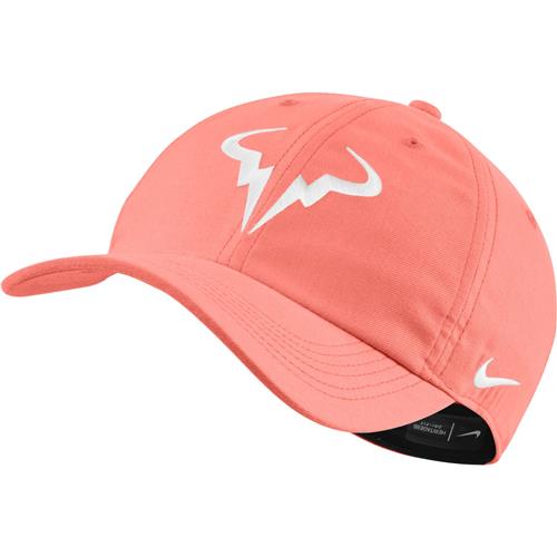 Nike Court Aerobill Rafa Heritage 86 Tennis Hat (bright mango white)
