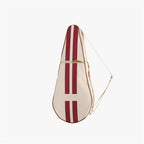 My Style Bags The Go-To Glamour Tennis Racquet Holder Natural with Red Stripes