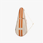 My Style Bags The Go-To Glamour Tennis Racquet Holder Natural with Orange Stripes