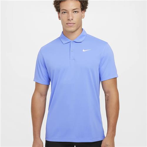 Nike Court Dri-Fit Mens Tennis Solid Polo (Royal Pulse/White)