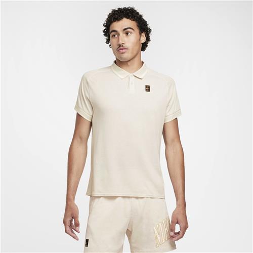 NikeCourt Men's Heritage Polo (Light Orewood Brown)