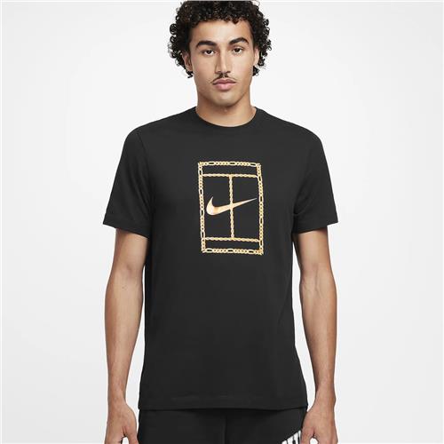 Nike Court Dri-Fit Mens Tennis T-Shirt (Black)