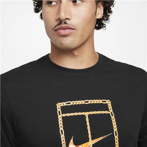 Nike Court Dri-Fit Mens Tennis T-Shirt (Black)