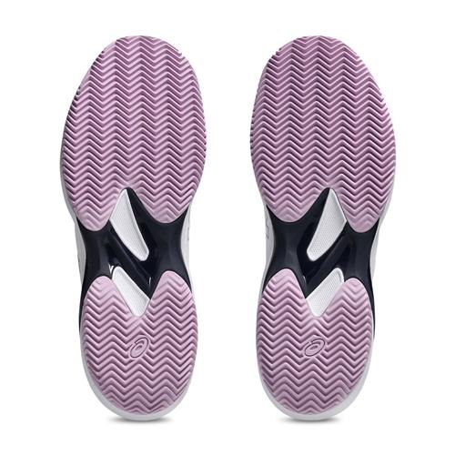 Asics Solution Swift FF Herringbone Women's Tennis Shoes (White/Ube)
