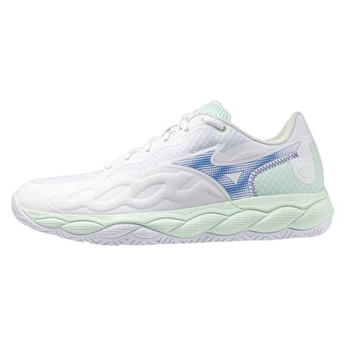 Mizuno Wave Enforce AC Women's Tennis Shoes (White/Frontier Blue/Bay)
