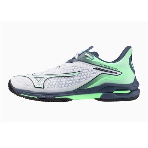 Mizuno Wave Exceed Tour 6 AC Mens Shoes (White/India Ink/Neo Mint)