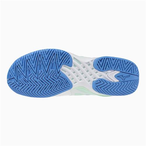 Mizuno Wave Exceed Tour 6 AC Womens Shoes (White/Frontier Blue/Bay)