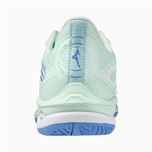Mizuno Wave Exceed Tour 6 AC Womens Shoes (White/Frontier Blue/Bay)