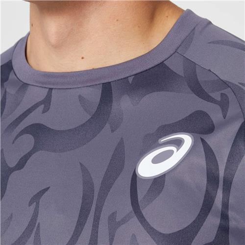 Asics Game Short Sleeve Men's Top (Greyish Purple)