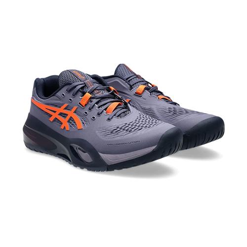 Asics Gel-Resolution X Wide Men's Tennis Shoes (Greyish Purple/Nova Orange)