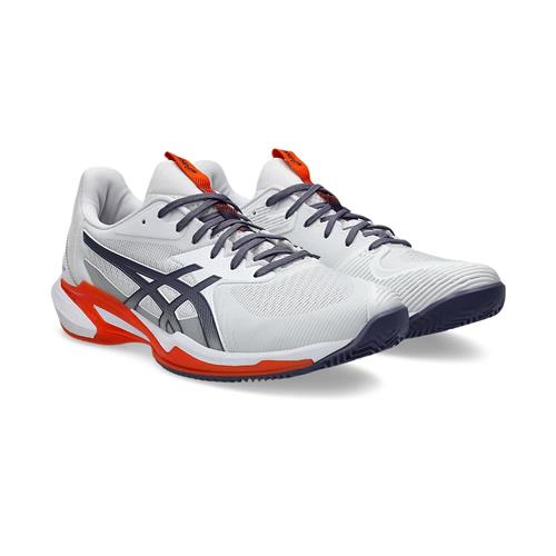 Asics Gel-Solution Speed FF 3 Herringbone Men's Tennis Shoes (White/Greyish Purple)