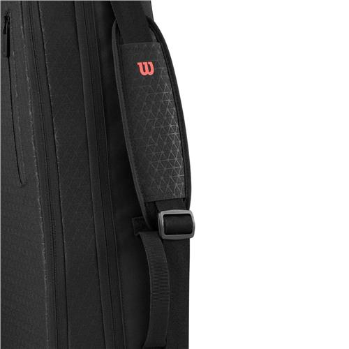 Wilson Clash V3 3 Pack Racquet Bag (Black/Infrared)