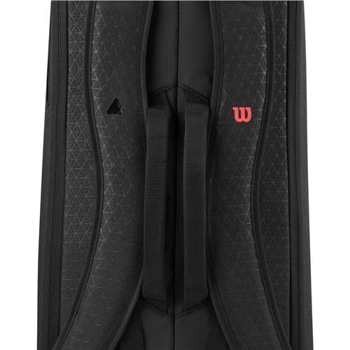 Wilson Clash V3 6 Pack Racquet Bag (Black/Infrared)