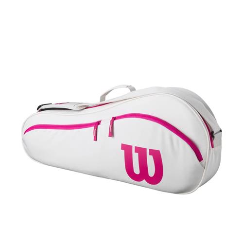 Wilson Advantage 2025 3pk Racket Bag (Off White/Pink)
