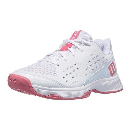 Wilson Rush Pro Junior L Tennis Shoes (White/Mauve)