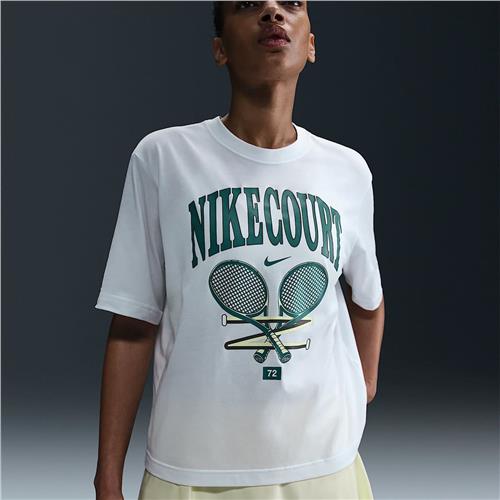 Nike Dri-Fit Slam Short Sleeve Womens Tee (White)