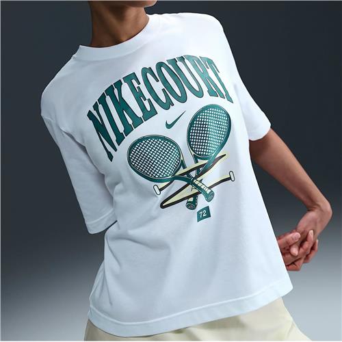 Nike Dri-Fit Slam Short Sleeve Womens Tee (White)