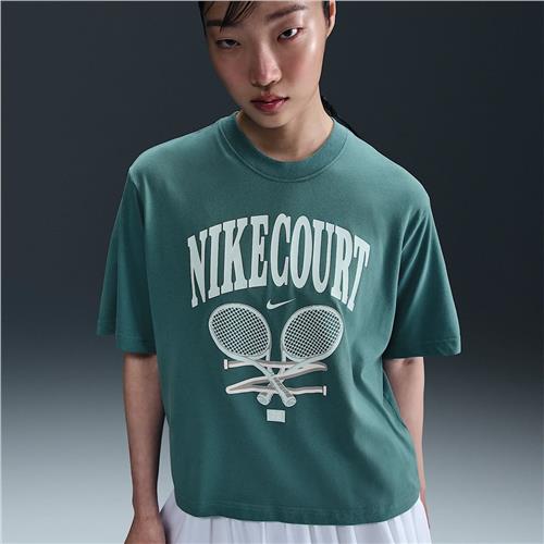 Nike Dri-Fit Slam Short Sleeve Womens Tee (Mineral Teal)