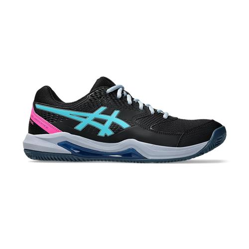 Asics Gel-Dedicate 8 Men's Padel Shoe (Black/Energy Aqua)