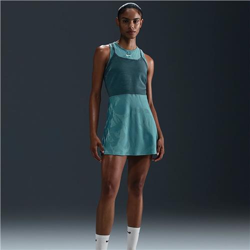 NikeCourt Dri-Fit Slam Dress Melbourne (Mineral Teale/Faded Spruce)