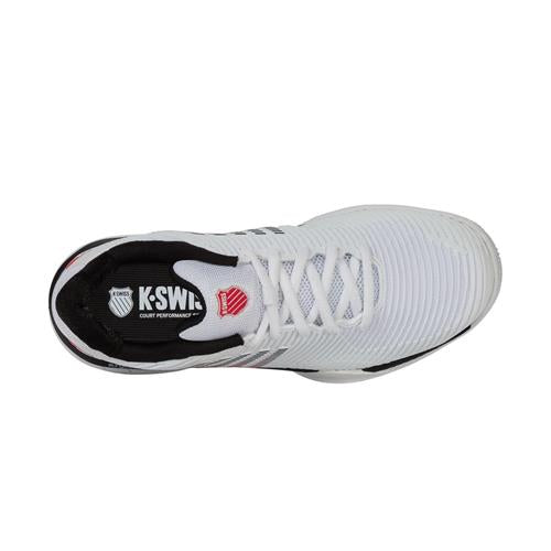 K-Swiss Hypercourt Express 2 AC Men's Tennis Shoes (White/Black/Mars Red)
