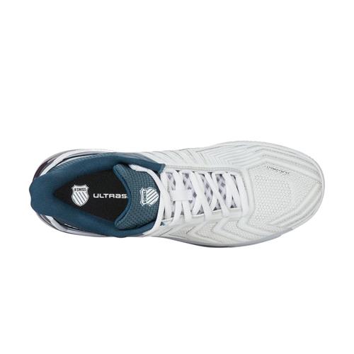 K-Swiss Ultra Shot 4 Clay Mens Tennis Shoes (White/Star Glazer/Neon Blaze/