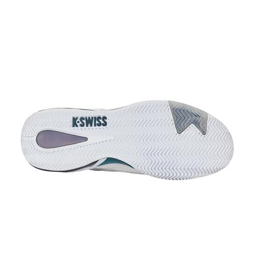 K-Swiss Ultra Shot 4 Clay Mens Tennis Shoes (White/Star Glazer/Neon Blaze/