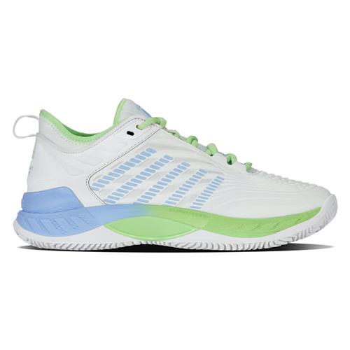 K-Swiss Hypercourt Supreme 2 CLAY Womens Shoes (LCwhi/PRDGN/DCHCNL)